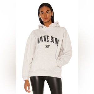 Anine Bing Sport Harvey Sweatshirt in Heather Grey